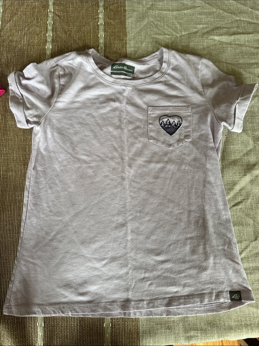 Eddie Bauer Kids Lavender Short Sleeve Pocket Tee
